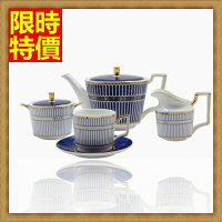 下午茶茶具含茶壺咖啡杯組合-4人高檔時尚歐式陶瓷茶具69g40【獨家進口】【米蘭精品】