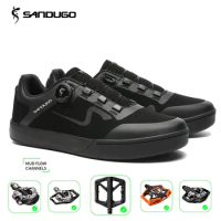 Sandugo Mountain Bike Enduro D/H shoes are suitable for all SPD and Flat Pedals bicycle shoes.High Q