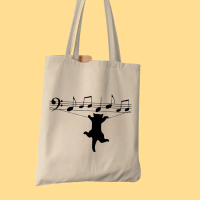 SERBA SEPULUH - RESLETING Tote Bag Tas Jinjing Wanita/Pria Bahan Kanvas Ukuran Besar 35x40 Muat Lapt