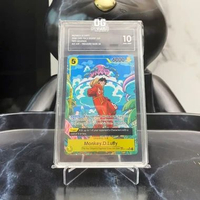 One Piece Card Tag Gem Mint 10 Monkey.D.Luffy Treasure Rare OP07-109 English