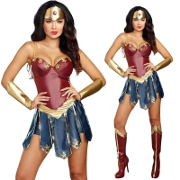 Adult Halloween Costume COS Wonder Woman Costume Leather Clothes My Hero Academia Women Costume Leat