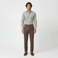 VENGOZ Kemeja Pria - Oliver Stripe Shirt Slim Fit Grey S