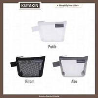 KOTAKIN Dompet Koin Kartu Uang Wanita Mini Kecil Jaring Pouch Card Holder Ritsleting Transparan Rand