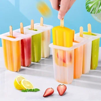 Popsicle Mold Creative Popsicle Mold PP Popsicle Mold Reusable Cream Mold Frozen Ice Cube Box Kitchen Stuff Accessaries