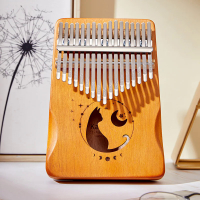 Kalimba 1721ที่สำคัญมืออาชีพนิ้วหัวแม่มือเปียโนไม้เนื้อแข็งไม้วีเนียร์แป้นพิมพ์เครื่องดนตรี Kalimba นิ้วหัวแม่มือเปียโนคริสต์มาสปัจจุบัน