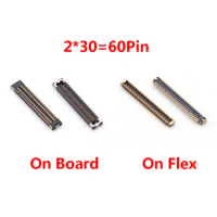 5Pcs 60 Pin LCD Screen Display Flex FPC Connector Plug On Board For Huawei P20Pro Mate20Pro MATE20RS Mate 20Pro 20RS P20 Pro