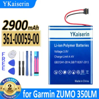 2900mAh YKaiserin Battery 361-00059-00 3610005900 for Garmin ZUMO 350LM 390LM 340LM GPS Navigator Bateria