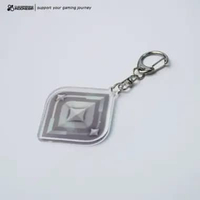 Keychain Valorant Rank Acrylic Gantungan Kunci Accesories Video Game Silver