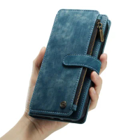 4 Colors For Apple iPhone 11 12 13 14 15 Pro Max Plus Mini Wallet Mobile Phone Bag Cover Case Split Magnetic Close Card Pocket