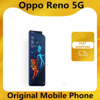 International Version Oppo Reno 5G CPH1921 Mobile Phone Snapdragon 855 Android 9.0 Face ID 6.6" AMOLED 8GB RAM 256GB ROM 48.0MP