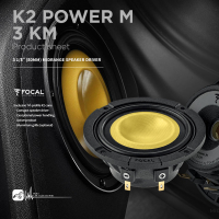 M5r  FOCAL【3 KM】3”中音單體 最大功率120W M型功夫龍盆面 汽車音響喇叭改裝 車用音響