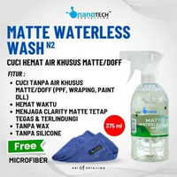 MATTE WATERLESS WASH - nanoTECH PROTECTION - CUCI DOFF TANPA AIR & WAX