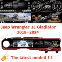 Digital Cluster Android Car Radio For Jeep Wrangler JL Gladiator 2018-2024 Multimedia Player Autoradio GPS Navi Carplay Headunit