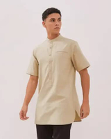 AMK Kemeja Koko Kurta Pria Lengan Pendek KK Assayid Ss Cream S