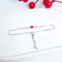 Perak asli 925 gelang serut model silver -NN-
