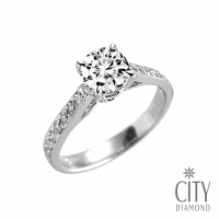 預購 City Diamond 引雅 『心橋之心』60分 華麗鑽石戒指/求婚鑽戒