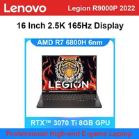 Best Professional Gaming Laptop PC Lenovo Legion R9000P 2022 AMD R7-6800H 32GB 1TB RTX™ 3070Ti 8G Graphics 16 Inch 2.5K 165Hz
