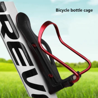 Bicycle Aluminum Adjustable Handle Water Bottle Kettle Holder for Travel Cycling Portable with Fixed Screw Adjustment Knob #A