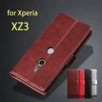 XZ3 Luxury Wallet Case for Sony Xperia XZ3 Case Flip Leather Phone Cover Card Holder Holster Phone Shell Fundas Coque