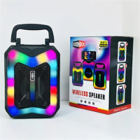 3 Inch Bluetooth Speaker RGB Light Handheld Portable Wireless Speaker 5W Powerful Bass Soundbox Outdoor Subwoofer Small Partybox