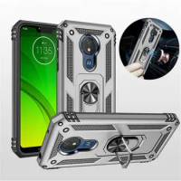For Motorola Moto G7 Power G6 G7 Plus G8 Play Case Armor Magnetic Ring Stand Holder Cover for Moto G6 G7 Play E5 E6 Plus Z4