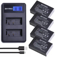 Batmax LP-E17 LP E17 Camera Battery+LCD Dual USB Charger for Canon EOS R8 RP M3 M6 200D 750D 760D T6i T6s 800D 8000D Kiss X8i