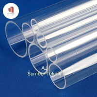 Pipa Akrilik transparan od 12mm x id 10mm / pipa acrylic clear panjang 60cm