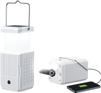 Camping Lantern Rechargeable Hand Crank & Solar Camping Lights with USB Output Tent Lights for Campi