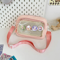 Japanese Style Itabag Lutsinar Y2k Preppy Style JK Harajuku Shoulder Bag Badge Display Small Square