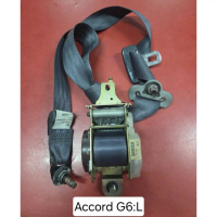 เข็มขัดนิรภัย Safety belt สีเทา หน้าซ้าย (L) ฝั่งคนนั่งใช้กับรถ HONDA Accord G6 งูเห่า ปี 1998-2002 