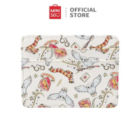 Miniso X Harry Potter Full Print Card Pack Dompet Kartu Multifungsi Mini Slim Hogwarts Hedwig Pasti 