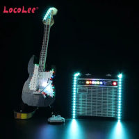 LocoLee LED Light Kit For 21329 Ideas Fender Stratocaster Electric Guitar Collectible Model Car Toy (No Building Blocks)