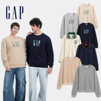 【GAP】男女裝 Logo布章/印花圓領/刺繡翻領刷毛大學T-多款可選(660048&637730&604318)