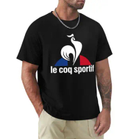 Fashion Casual T-Shirt For Men Le Coq Sportif T Shirt Summer Loose Running Short Sleeve Daily Simple Style TShirt Vintage 2024