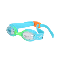 SPEEDO 幼童運動泳鏡 ILLUSTION-抗UV 防霧 蛙鏡 游泳 SD81211514638 水藍綠白