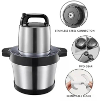 1000W Commercial Electric Stainless Steel Multi-Function Stuffing Machine 6L Large-Capacity Broken Vegetable Chili Blender