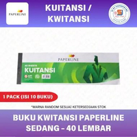 Buku Kwitansi Kuitansi Paperline Sedang - 40 Lembar (1 PACK ISI 10 BUKU)