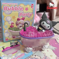Sanrio Kuromi Cinnamoroll Pochacco Melody Hello Kitty Bathing Soaking Model Ornament Accessories Cute Plush Doll Toy