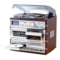 Vinyl Record Player Modern Jukebox Antique Phonograph Bluetooth Audio Multi-Function Radio Tape CD USB