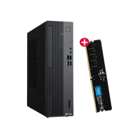 【ASUS 華碩】+8G美光記憶體組★i5十核電腦(i5-14400/8G/1TB+256G SSD/W11/H-S500SER-514400018W)