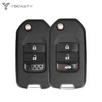 YOCASTY 2/3 Button Flip Folding Remote Key Shell Case For Honda Accord Civic City CRV Jazz XR-V Vezel HR-V FRV A/G Blade
