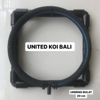 UNIRING BULAT 20cm FULLSET AERASI OKSIGEN KOLAM KOI PEMECAH GELEMBUNG