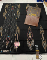 Sarung BHS Royal Gold Motif R62 STB Songket Crepe Tenun Tangan ATBM Bahan Mercerized Cotton + Jahit