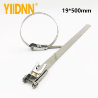 19mm width 0.4mm Thick Without Tool 304/316 Stainless Steel Ratchet-Lokt Cable Tie,19*500mm,100PC