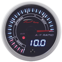 【D Racing三環錶/改裝錶】52mm空燃比錶AFR。SLD25燈可設定警示雙顯示系列