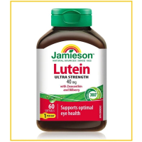 JAMIESON 健美生葉黃素超強度軟膠囊60粒 LUTEIN WITH ZEAXANTHIN & BILBERRY 40MG 60 SOFTGELS