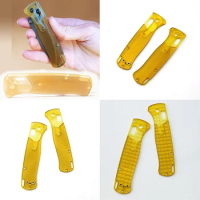 1 Pair Transparent Ultem PEI Material 3 Patterns Grip Handle Scales For Benchmade Bugout 535 Knife Grip DIY Make Accessories