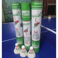 Shuttlecock Superman Hijau / Shuttlecock Badminton Superman Hijau / Kok Bulu Tangkis Superman Hijau 