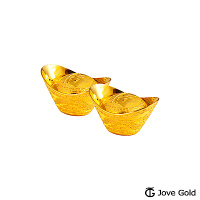 Jove Gold 壹台錢黃金元寶x2-福(共2台錢)