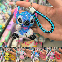 ชุดวัสดุสำหรับติดแกรนด์ลูกเล่นคีย์เช่นสติช (Stitch) ที่ทำเองด้วยมือ, คุโรมิ (Kuromi) เครื่องสำอางคู่